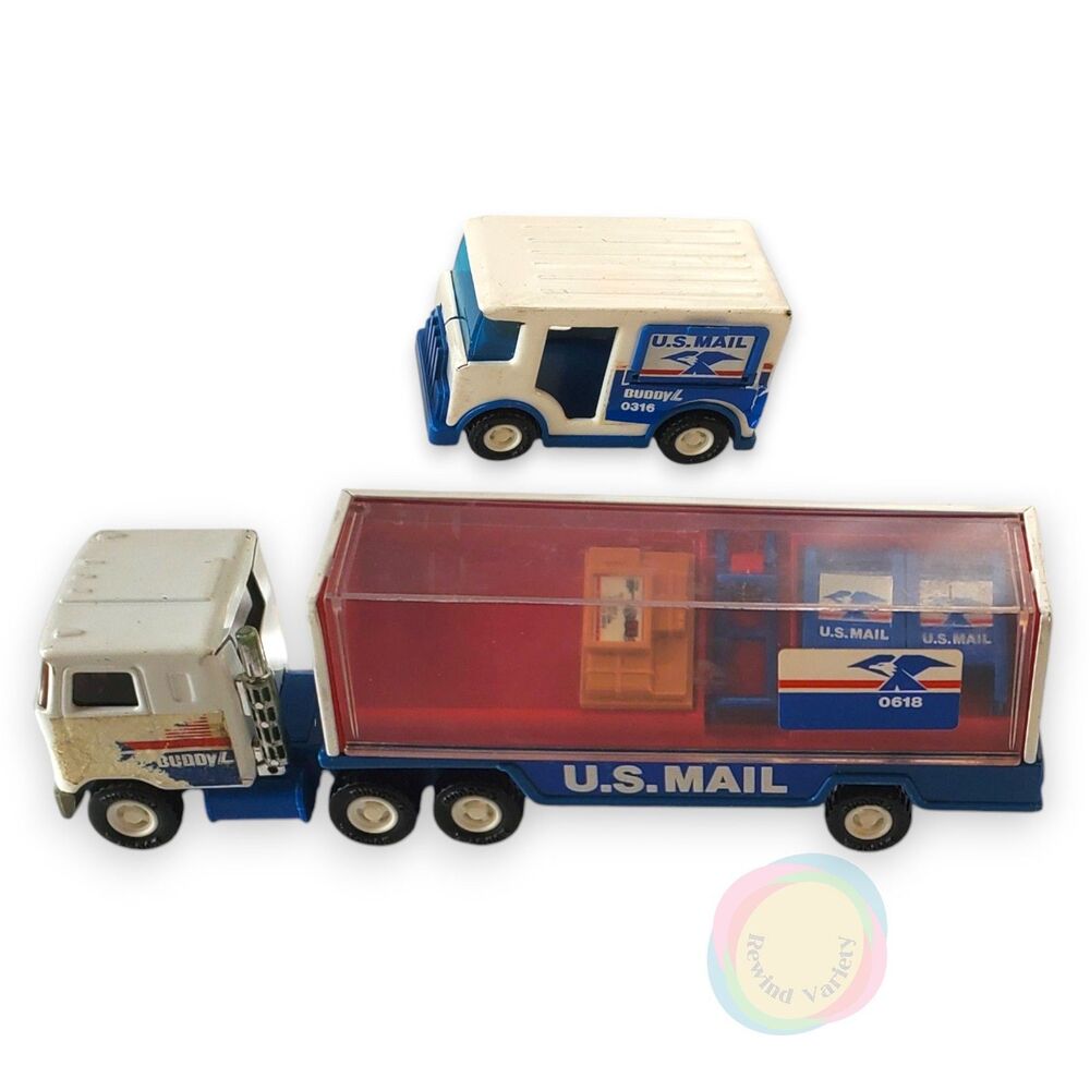 Buddy L Vintage 1979 US Mail Truck Set + Accessories Japan